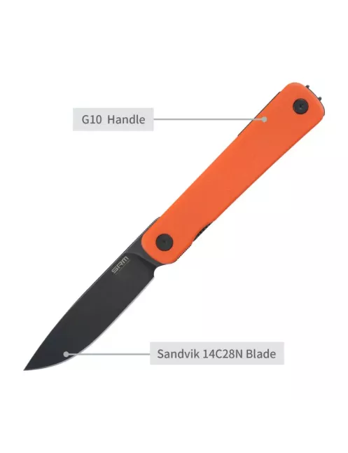 Couteau EDC SRM Palfrey 135L-GJ – 14C28N noir