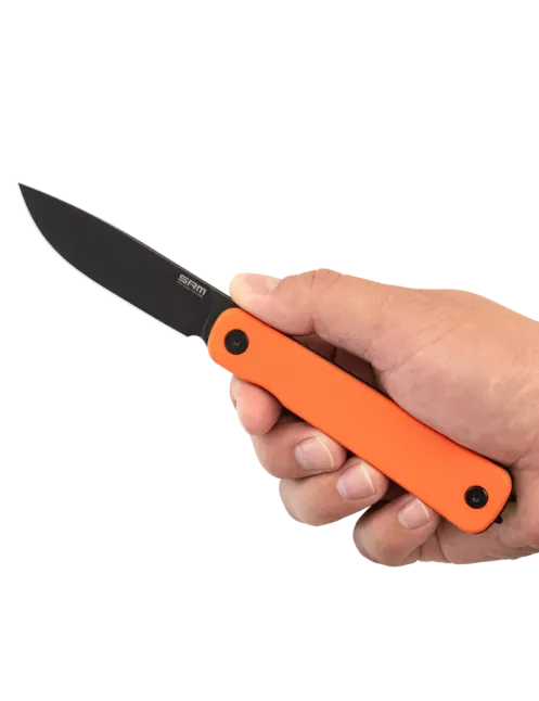 SRM Palfrey 135L-GJ Knife – Black 14C28N