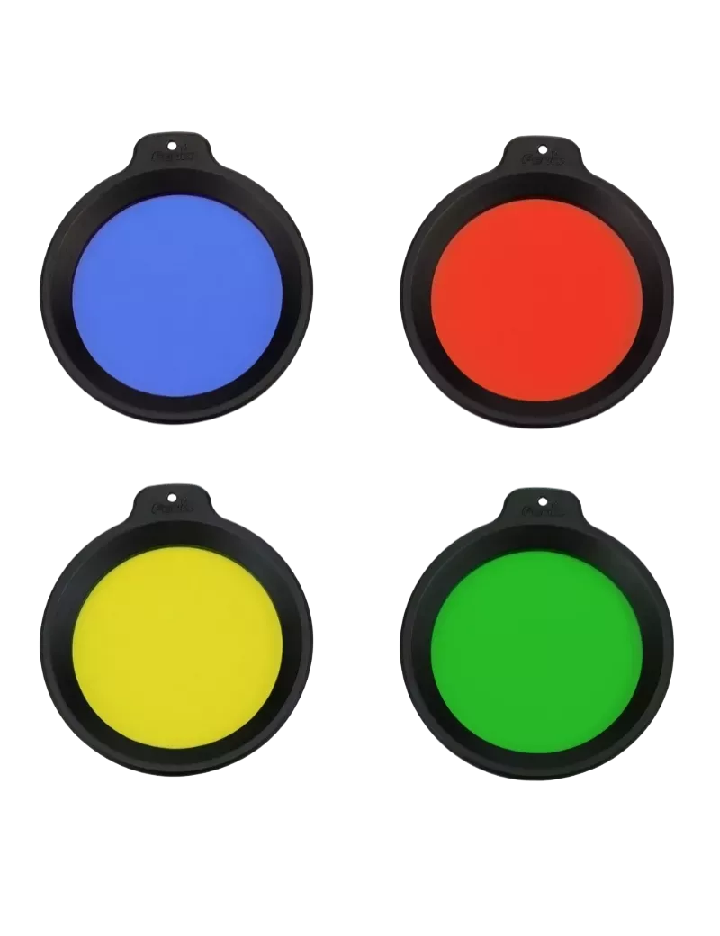 Filtres lampe Fenix AOF-18 | Kit multicolore Fenix HT18 / HT18R