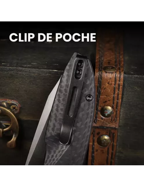 Remette Cool Whale RTCL-GN2 Folding Knife Blackwash 14C28N
