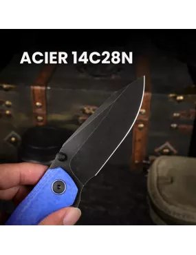 Remette Cool Whale RTCL-GN6 Folding Knife Blackwash 14C28N