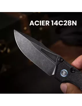 Couteau pliant Remette RT-Rhino MC25B | 14C28N Micarta