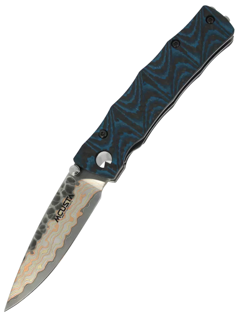 Mcusta MC33C FGB&B Folding Knife | Damascus V-Toku Limited Edition