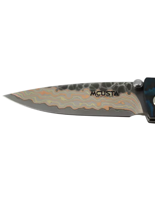 Couteau pliant Mcusta MC33C FGB&B | Damas V-Toku Édition Limitée