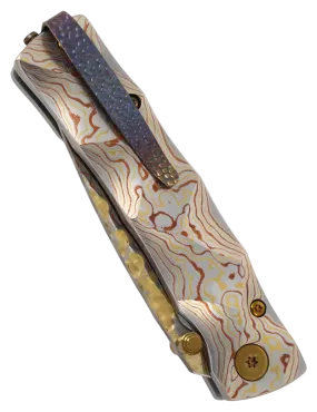 Mcusta MC-33RD Folding Knife | Damascus V-Toku Limited Edition