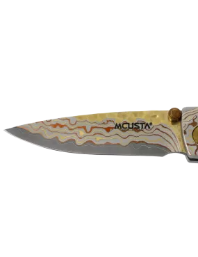 Mcusta MC-33RD Folding Knife | Damascus V-Toku Limited Edition