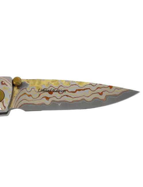 Mcusta MC-33RD Folding Knife | Damascus V-Toku Limited Edition