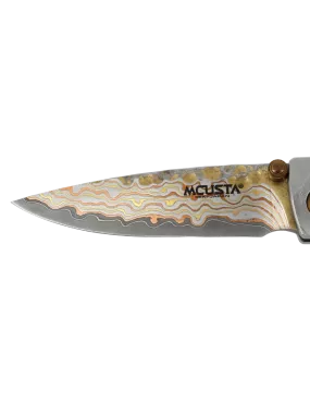 Mcusta MC-33TD Folding Knife | Damascus V-Toku Limited Edition