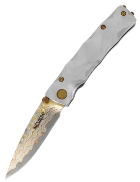 Mcusta MC-33TD Folding Knife | Damascus V-Toku Limited Edition