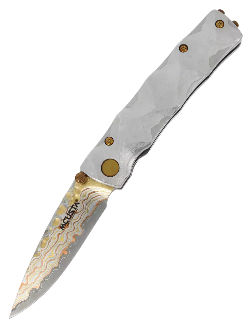 Mcusta MC-33TD Folding Knife | Damascus V-Toku Limited Edition