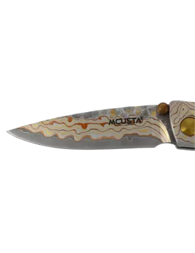 Mcusta MC-34RD Folding Knife | Damascus V-Toku Limited Edition