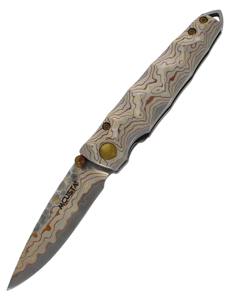 Couteau pliant Mcusta MC-34RD | Damas V-Toku Série Limitée
