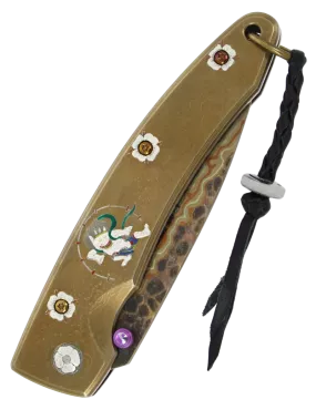 Couteau pliant Mcusta MC114RD-R Raijin | Damas V-Toku Série Limitée