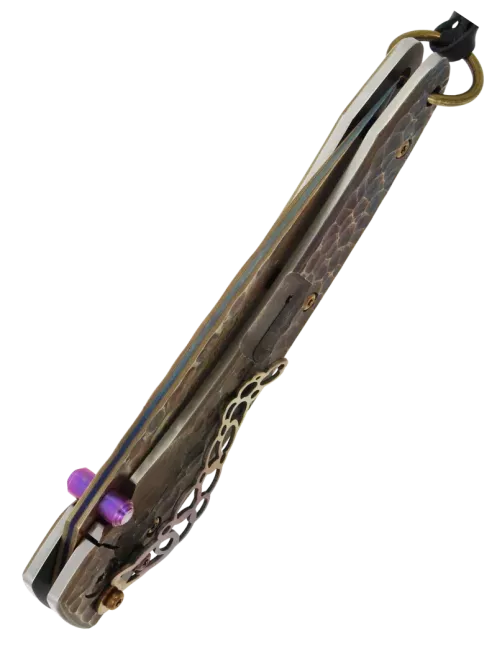 Mcusta MC114RD-F Fujin Folding Knife | Damascus V-Toku Limited Edition