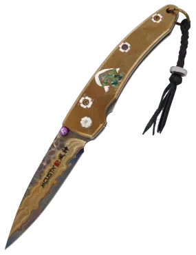 Couteau pliant Mcusta MC114RD-F Fujin | Damas V-Toku Série Limitée