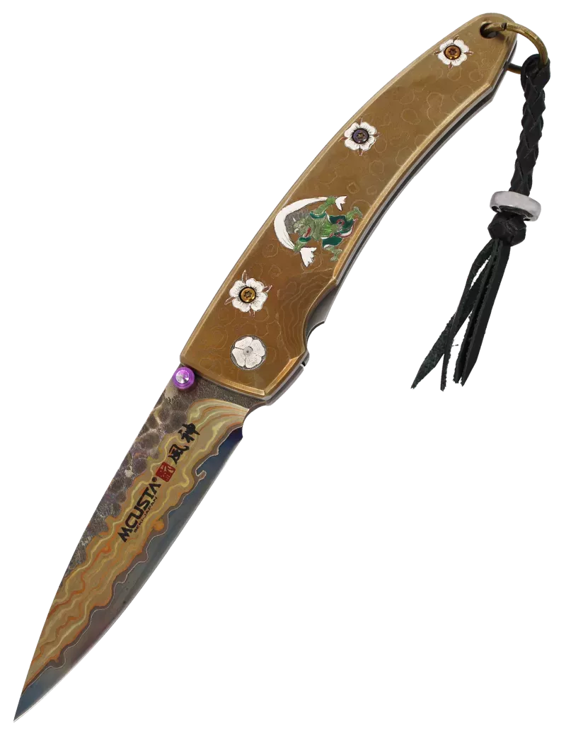 Couteau pliant Mcusta MC114RD-F Fujin | Damas V-Toku Série Limitée