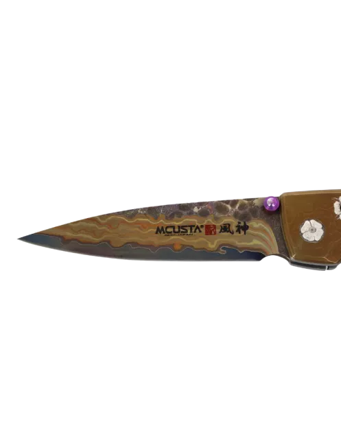 Couteau pliant Mcusta MC114RD-F Fujin | Damas V-Toku Série Limitée