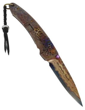 Mcusta MC114RD-F Fujin Folding Knife | Damascus V-Toku Limited Edition