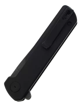 HOPIAN CLAVE Black Folding Knife | D2 Black Stonewash Blade