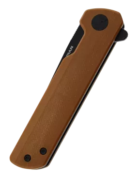 Couteau pliant HOPIAN CLAVE Brun | Lame D2 Black Stonewash