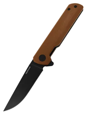 Couteau pliant HOPIAN CLAVE Brun | Lame D2 Black Stonewash