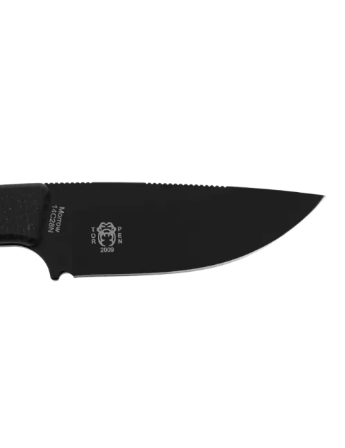Couteau fixe HOPIAN MORROW Black | Collaboration TORPEN