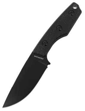 Couteau fixe HOPIAN MORROW Black | Collaboration TORPEN