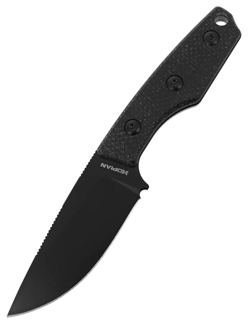 HOPIAN MORROW Black Fixed Blade Knife | TORPEN Collaboration