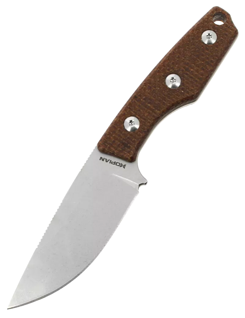 Couteau fixe HOPIAN MORROW Brown | Collaboration TORPEN