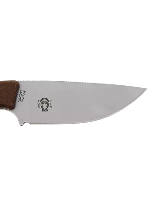 Couteau fixe HOPIAN MORROW Brown | Collaboration TORPEN