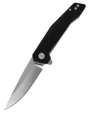 Couteau pliant HOPIAN VEX Black | D2 Stonewash G10