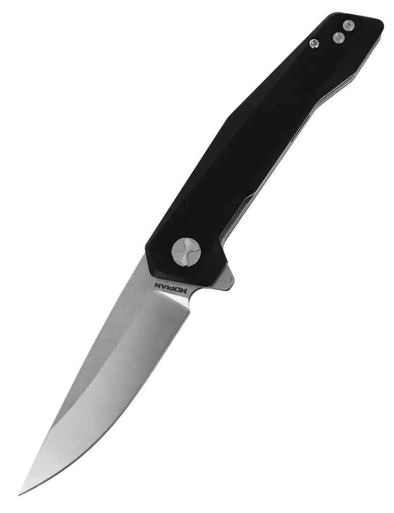 Couteau pliant HOPIAN VEX Black | D2 Stonewash G10