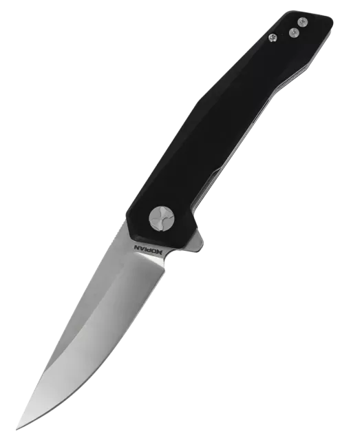 Couteau pliant HOPIAN VEX Black | D2 Stonewash G10