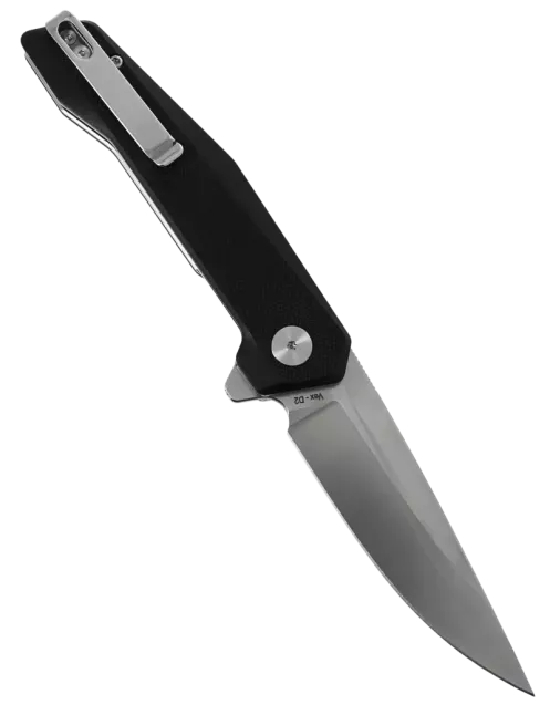 Couteau pliant HOPIAN VEX Black | D2 Stonewash G10