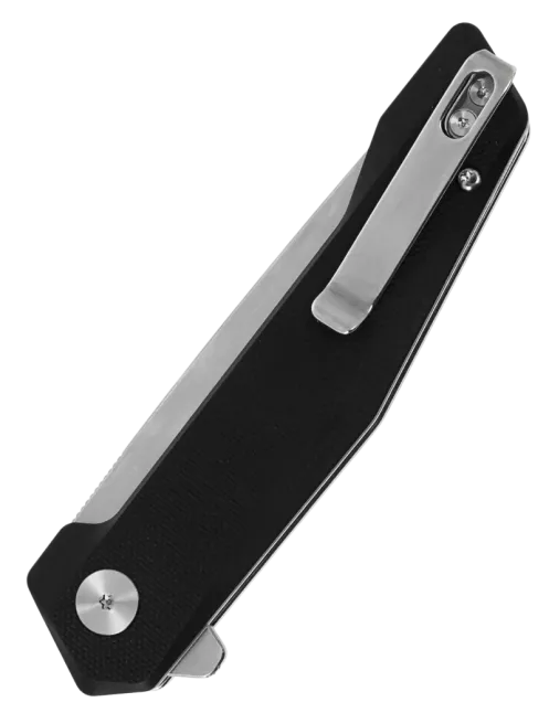 Couteau pliant HOPIAN VEX Black | D2 Stonewash G10