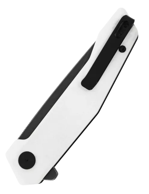 Couteau pliant HOPIAN VEX White | D2 Black Stonewash G10