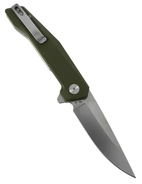 HOPIAN VEX Green G10 - Couteau pliant EDC D2