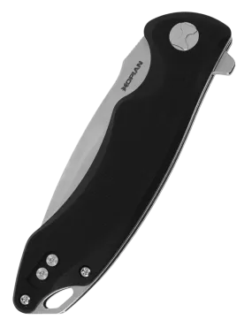 HOPIAN ARCUS Black G10 Folding Knife - D2 EDC