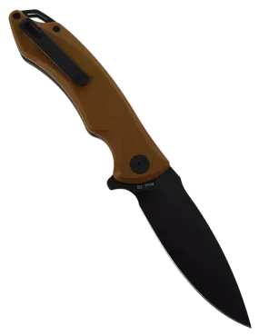 HOPIAN ARCUS Brown G10 - Couteau pliant EDC D2