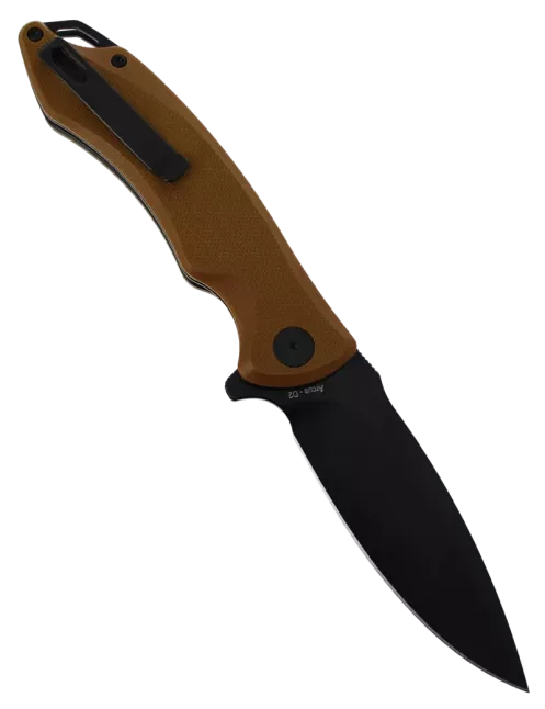 HOPIAN ARCUS Brown G10 - Couteau pliant EDC D2