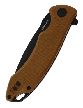 HOPIAN ARCUS Brown G10 Folding Knife - D2 EDC