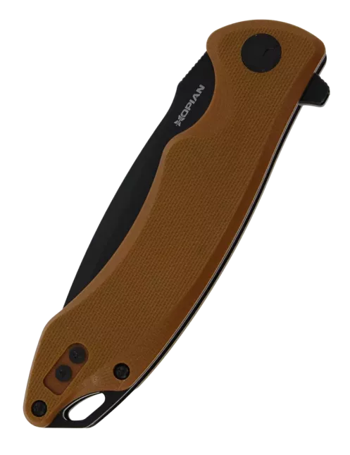 HOPIAN ARCUS Brown G10 - Couteau pliant EDC D2