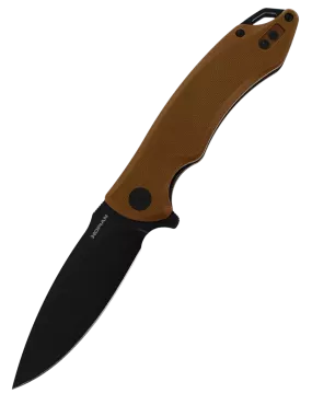 HOPIAN ARCUS Brown G10 - Couteau pliant EDC D2