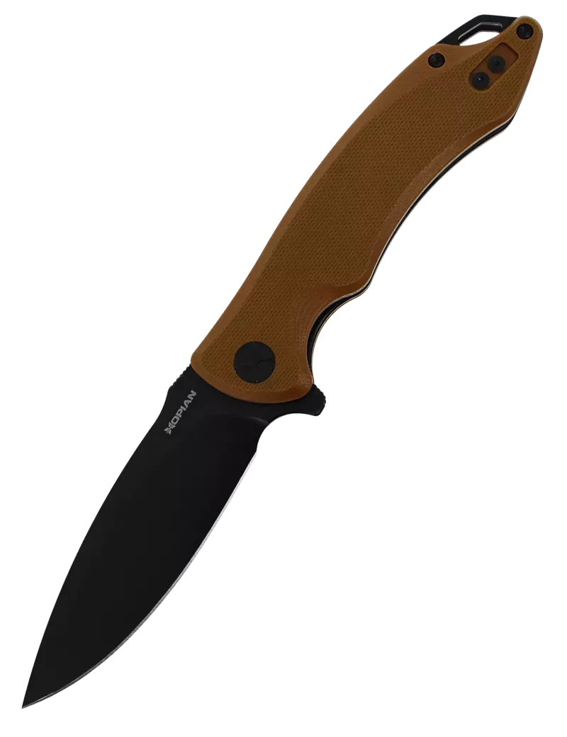 HOPIAN ARCUS Brown G10 - Couteau pliant EDC D2