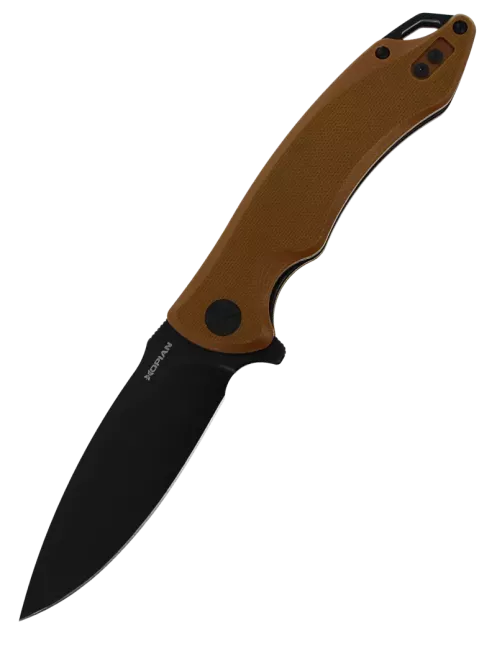 HOPIAN ARCUS Brown G10 - Couteau pliant EDC D2
