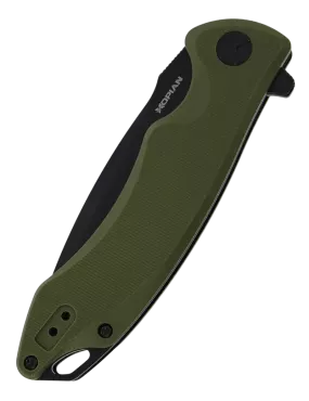 HOPIAN ARCUS Green G10 Folding Knife - D2 EDC