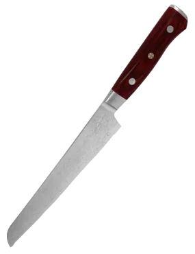 MCUSTA ZCPR3-8014D Couteau à Pain 230 mm - VG10 Damas