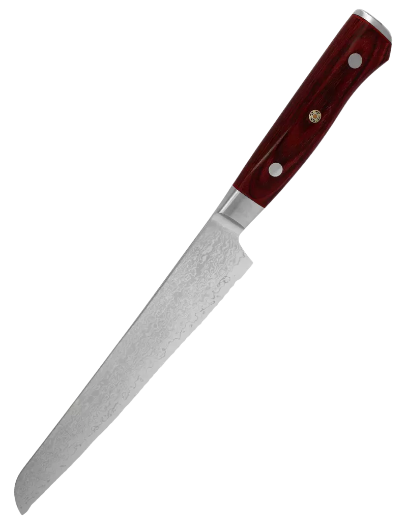 MCUSTA ZCPR3-8014D Bread Knife 230mm - VG10 Damascus
