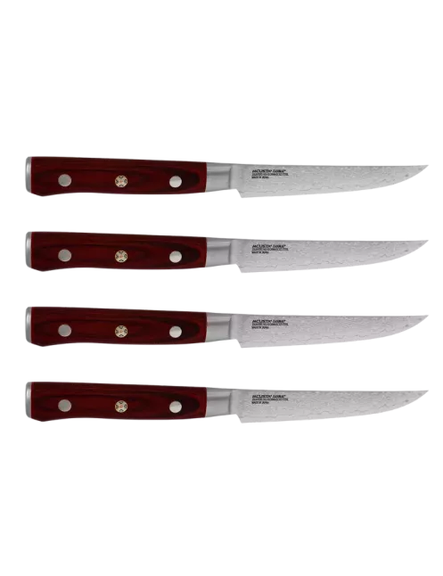 MCUSTA ZCPR3-8020DX4 Coffret 4 Couteaux Steak VG10 Damas