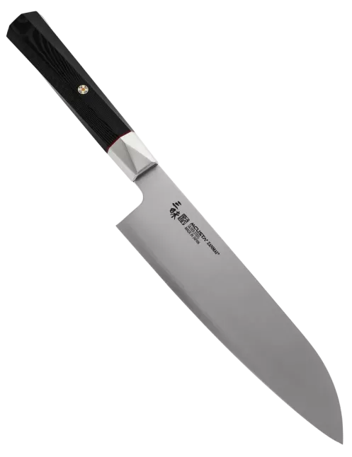 MCUSTA ZANMAI Santoku 180 mm Gingami No.3 Micarta Noir